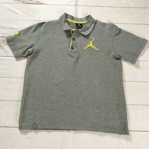 Jordan Mens Gray Green Golf Polo Shirt Size Small